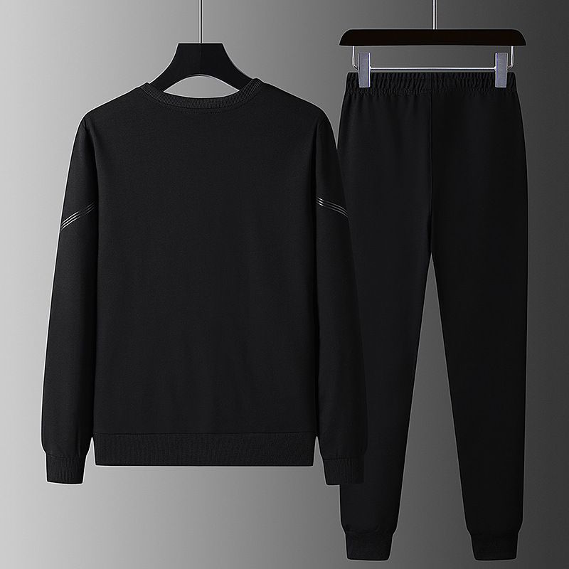 優質秋冬季新款純棉套裝男士衛衣長褲運動服兩件套潮男跑步二件套
