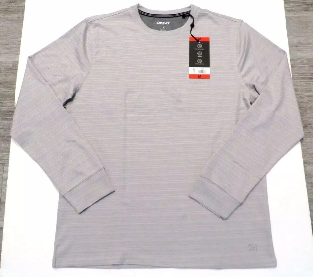 DKNY 男士長袖T恤 白色 中碼