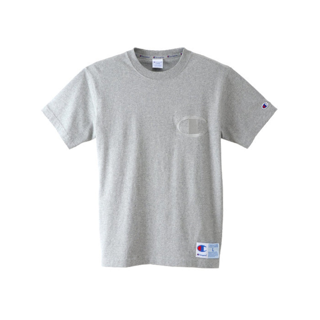 Champion - 男裝AS刺繡Logo短Tee 白