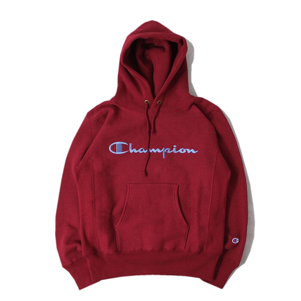 Champion - 男裝Reverse Weave 連帽衣 酒紅