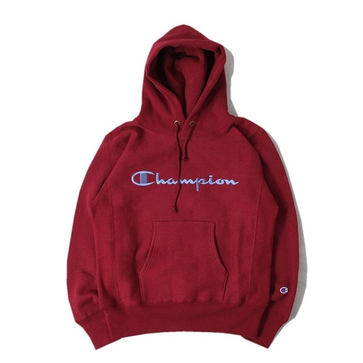 Champion - 男裝Reverse Weave 連帽衣 酒紅